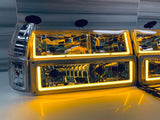 88-98 Chevrolet/GMC U Bar DRL Headlights New Style