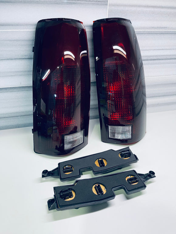88-98 Original style taillights SMOKED RED Lens